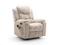 Poltrona reclinabile - Velluto a coste - 102x97x111 cm - Beige avorio - Contemporaneo
