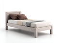 Letto singolo - legno - 209x101x101 cm - Rovere chiaro - naturale