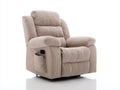 Poltrona reclinabile - Velluto a coste-Metallo - 102x98x111 cm - Beige vaniglia - Contemporaneo