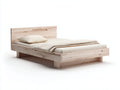 Letto singolo in legno 204x98x78 cm - rovere chiaro naturale - design moderno per camera da letto